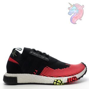 Adidas Originals NMD Racer Primeknit Solar Red Black BD7728 Mens Size 10